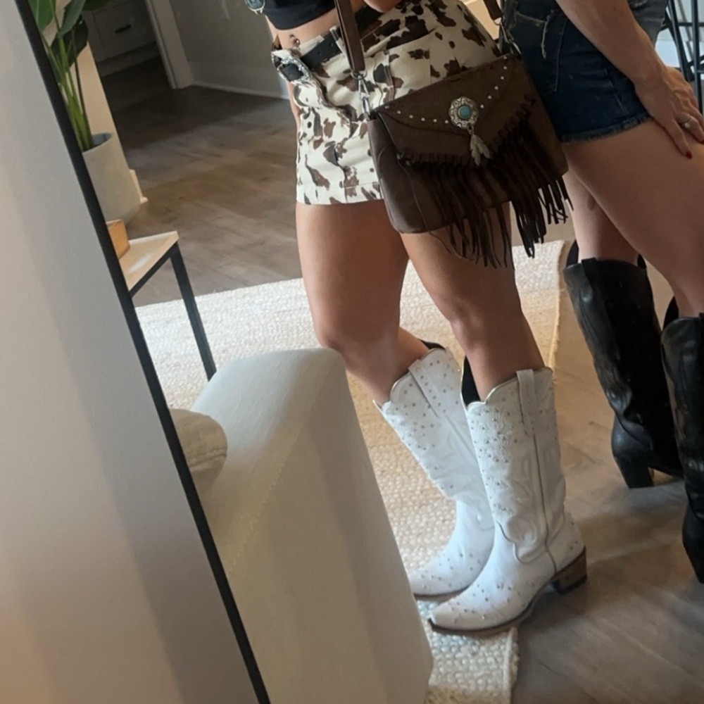 Lane Women's White Western Boots